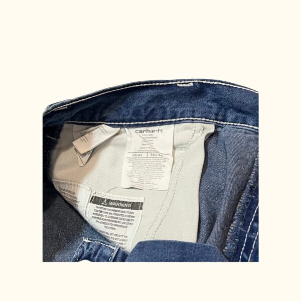 Pantalón vaquero carpenter Carhartt FR vintage 2000s - Imagen 5