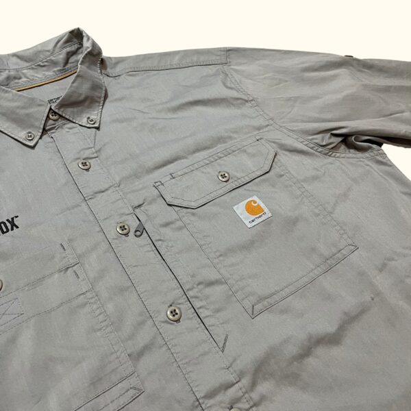 Camisa manga larga workwear bolsillos Carhartt vintage 2000s - Imagen 2