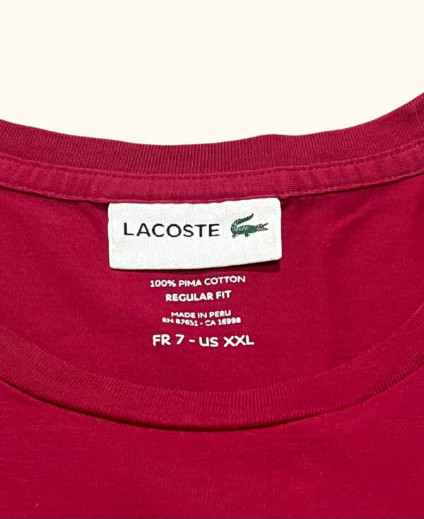 Camiseta manga corta Lacoste streetwear vintage 2000s - Imagen 3