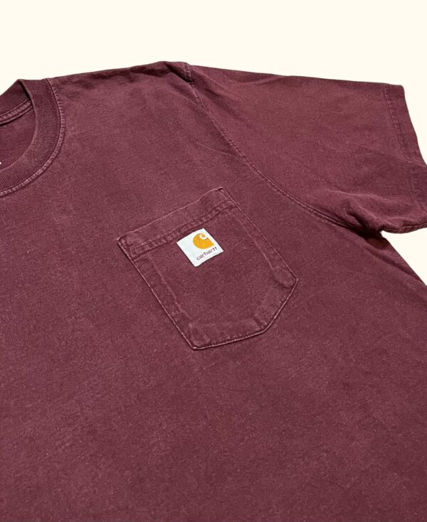 Camiseta manga corta bolsillo Carhartt vintage streetwear 2000s - Imagen 2