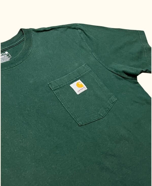 Camiseta manga corta bolsillo Carhartt vintage streetwear 2000s - Imagen 2