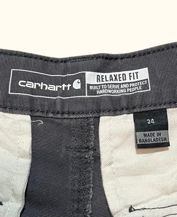 Pantalón corto bermudas canvas cargo work short Carhartt vintage 2000s - Imagen 4