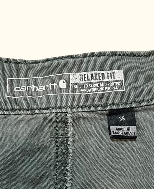 Pantalón corto bermudas canvas work short Carhartt vintage 2000s - Imagen 4