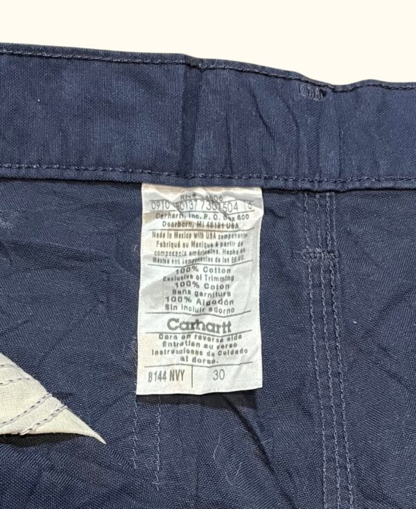 Pantalón corto bermudas canvas cargo carpenter Carhartt vintage 2000s - Imagen 4