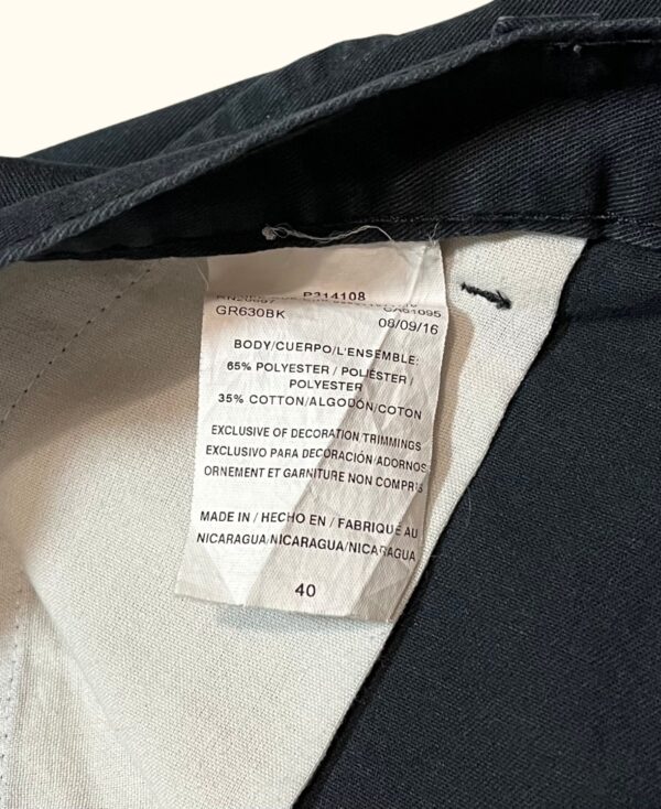 Pantalón corto bermudas cargo Dickies negras vintage 2000s - Imagen 4