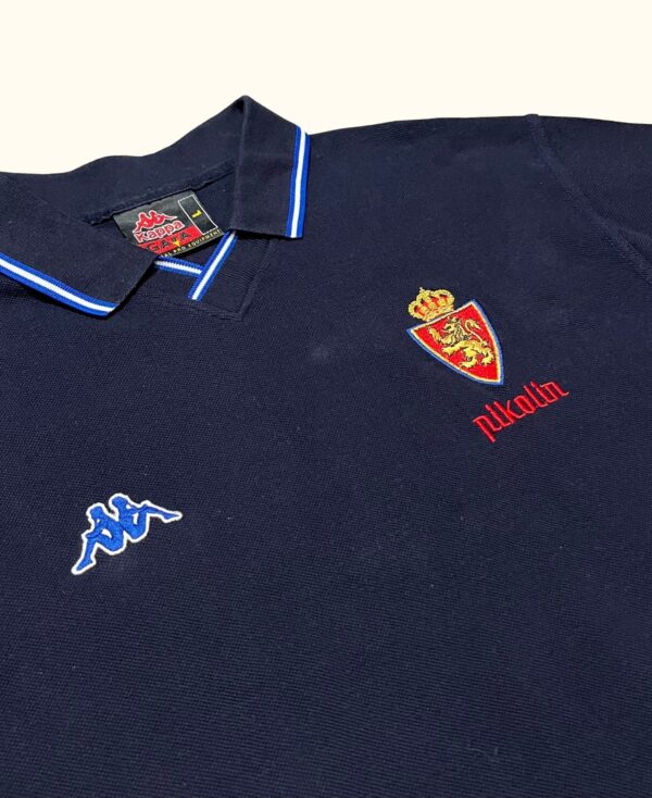 Polo fútbol manga corta Kappa FC Zaragoza vintage 90s - Imagen 2
