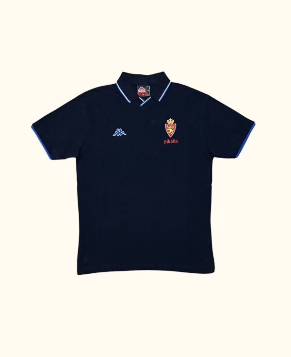 Polo fútbol manga corta Kappa FC Zaragoza vintage 90s