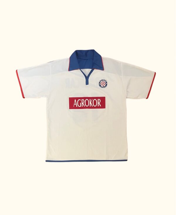 Camiseta fútbol retro blanca Hajduk Split vintage 90s