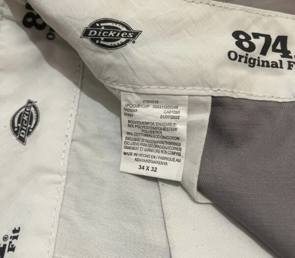 Pantalón Dickies 874 gris vintage 2000s - Imagen 3
