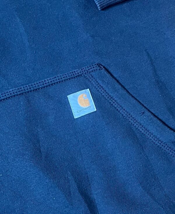 Sudadera media cremallera Carhartt azul navy vintage 2000s - Imagen 4