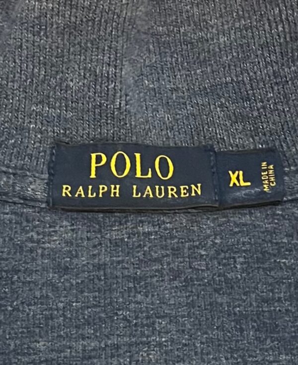 Sudadera media cremallera azul Polo Ralph Lauren vintage 2000s - Imagen 4