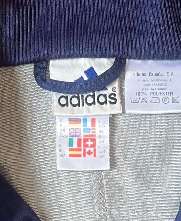 Chaqueta ligera trackjacket Adidas azul vintage 2000s - Imagen 4