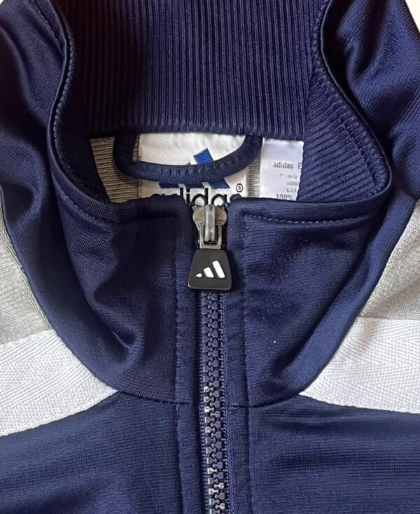 Chaqueta ligera trackjacket Adidas azul vintage 2000s - Imagen 3
