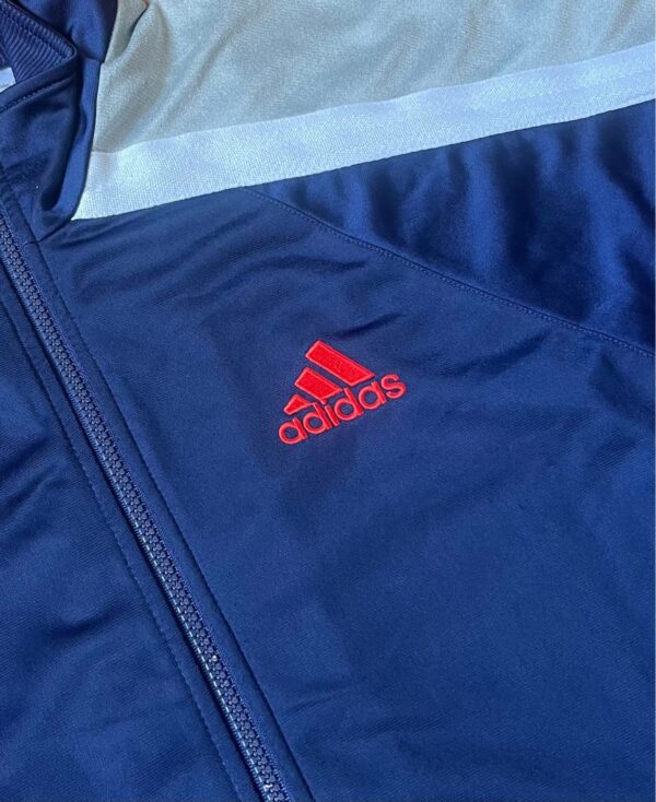 Chaqueta ligera trackjacket Adidas azul vintage 2000s - Imagen 2