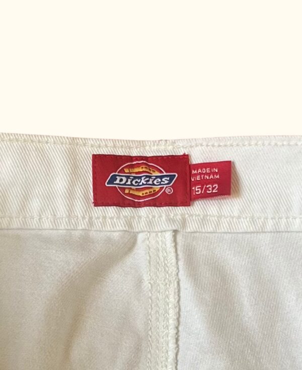 Pantalón carpenter Dickies blanco vintage 2000s - Imagen 4