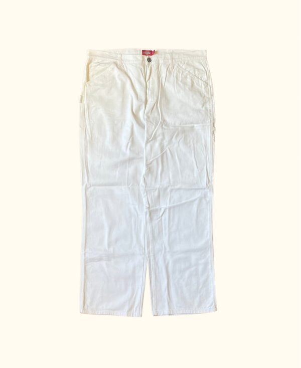 Pantalón carpenter Dickies blanco vintage 2000s