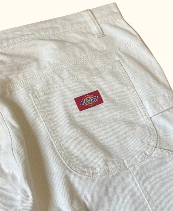 Pantalón carpenter Dickies blanco vintage 2000s - Imagen 2