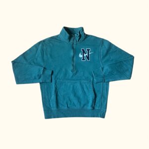 Sudadera media cremallera verde Nike vintage 2000s