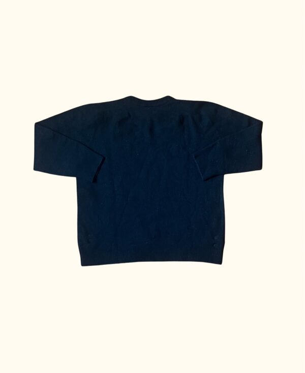 Sudadera lana negra Nike vintage 2000s - Imagen 4